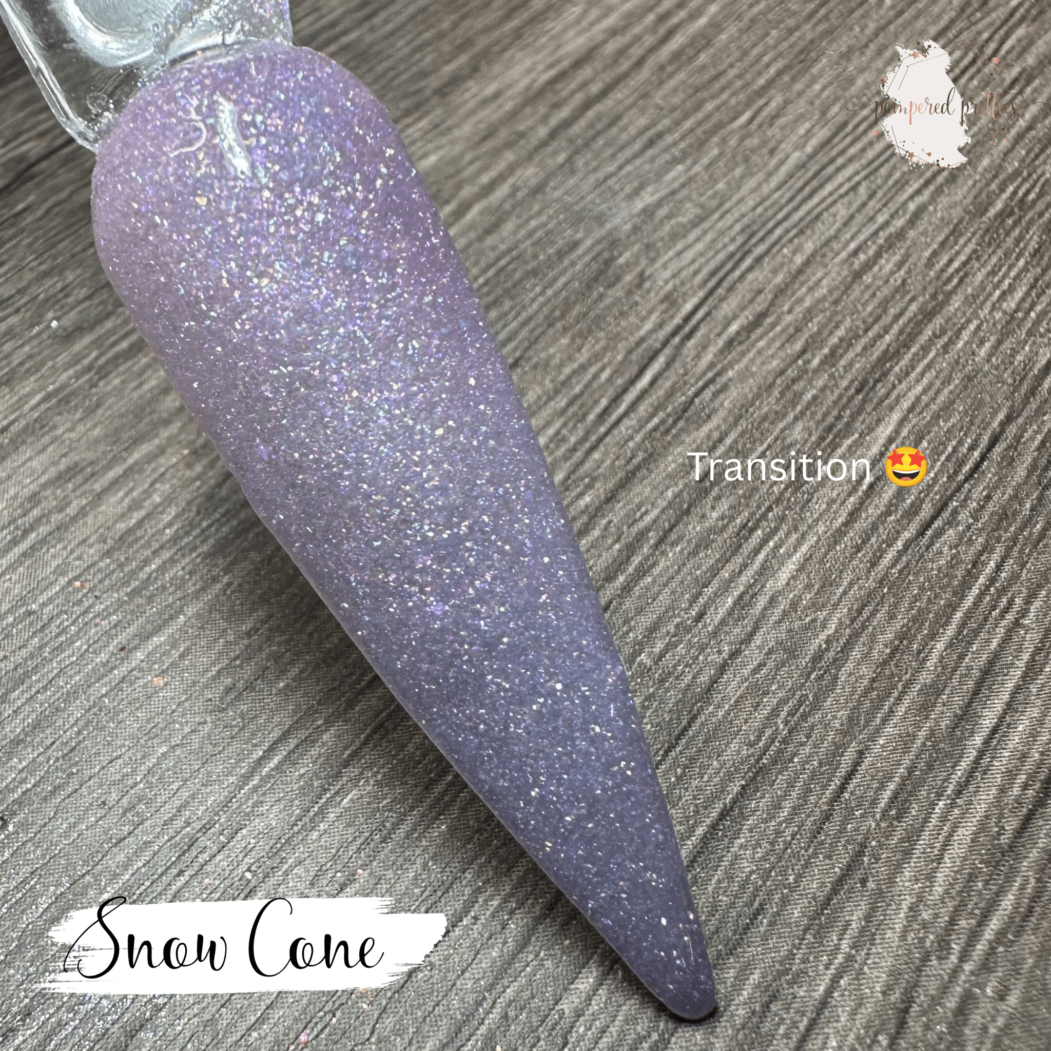 Snow Cone - Thermal UV Shimmer Dip Powder - Pampered Pretties