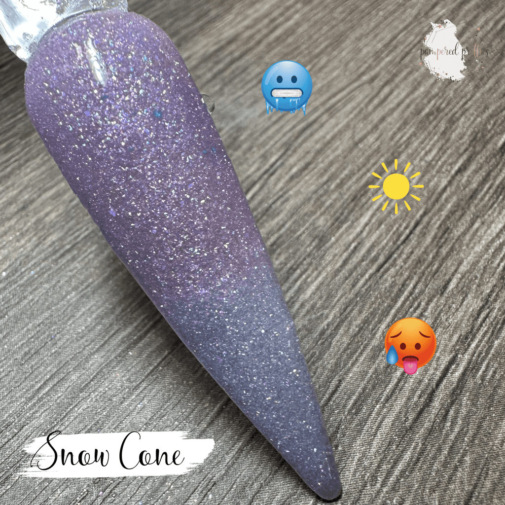 Snow Cone - Thermal UV Shimmer Dip Powder - Pampered Pretties