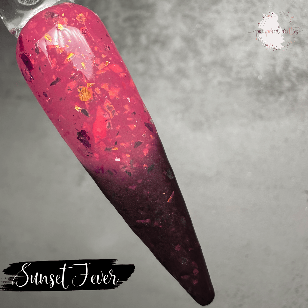 Sunset Fever - Thermal Flakie Dip Powder - Pampered Pretties