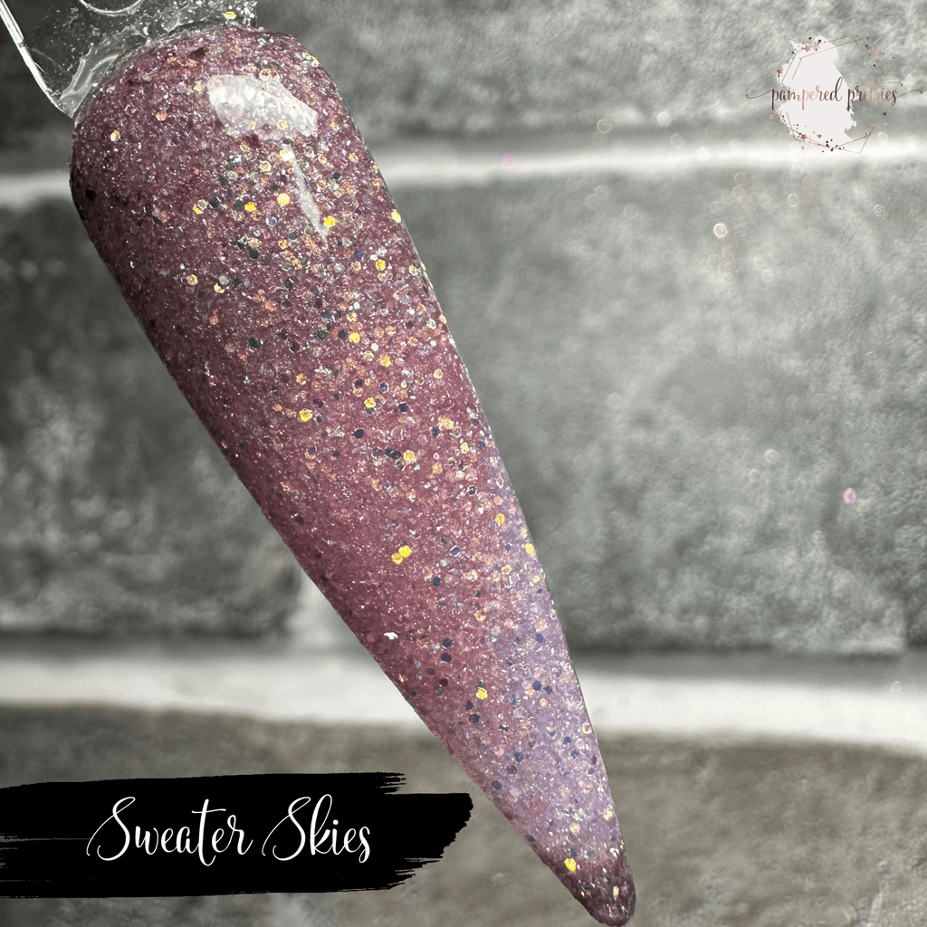 Sweater Skies - Triple Thermal Holographic Glitter Dip Powder - Pampered Pretties