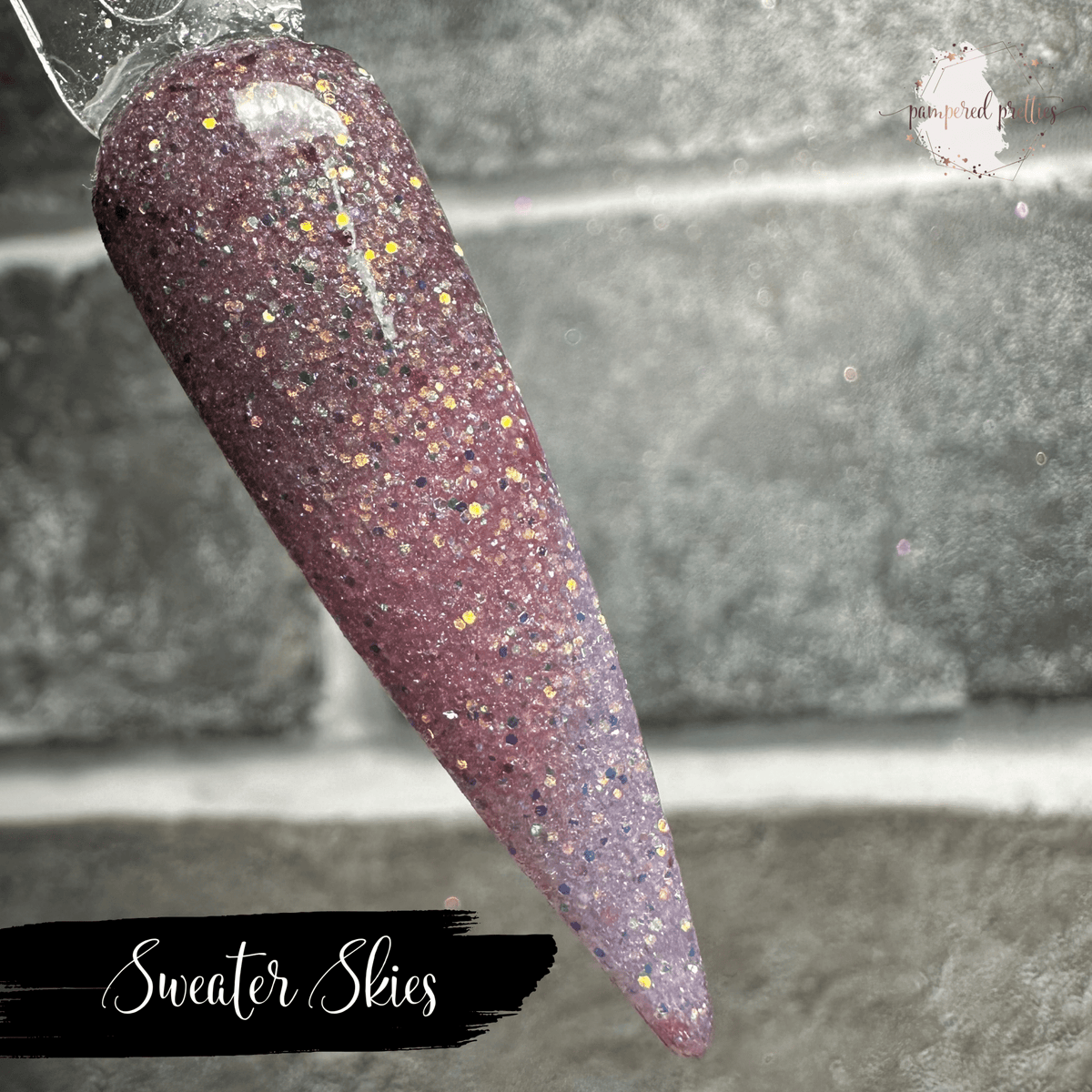 Sweater Skies - Triple Thermal Holographic Glitter Dip Powder - Pampered Pretties