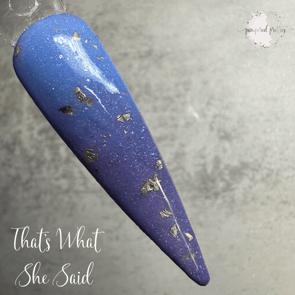 That's What She Said - Thermal Shimmer Dip Powder with Gold Foil - Pampered Pretties