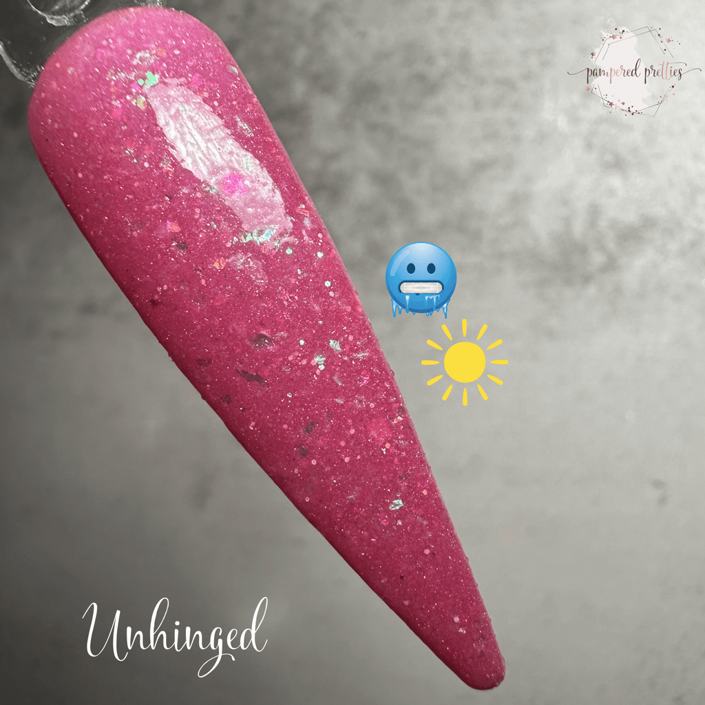 Unhinged - Thermal UV Glow Flakie Dip Powder - Pampered Pretties