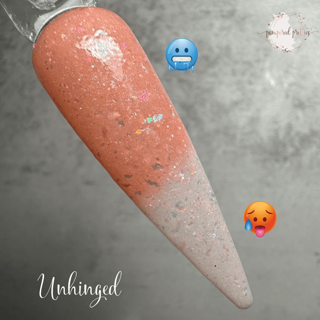 Unhinged - Thermal UV Glow Flakie Dip Powder - Pampered Pretties