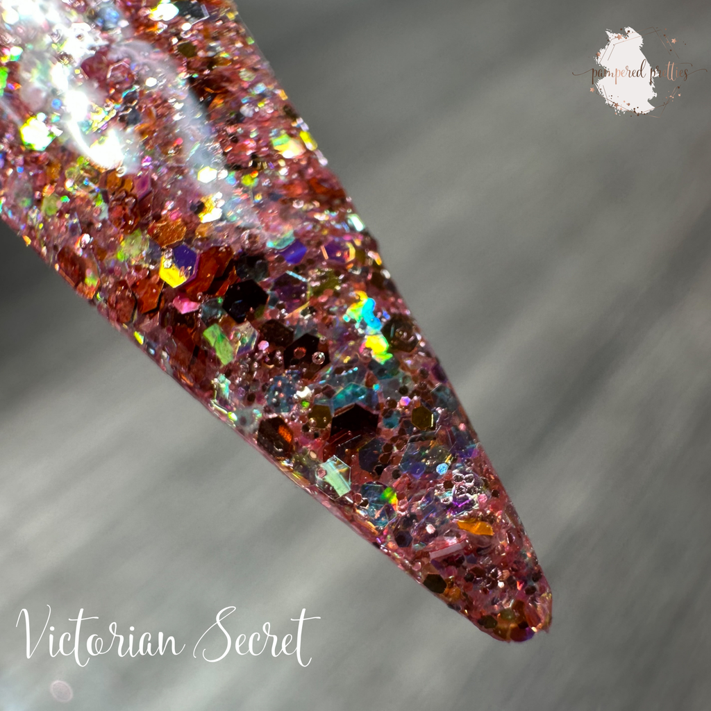 Victorian Secret - Rose Gold Glitter Dip Powder - Pampered Pretties