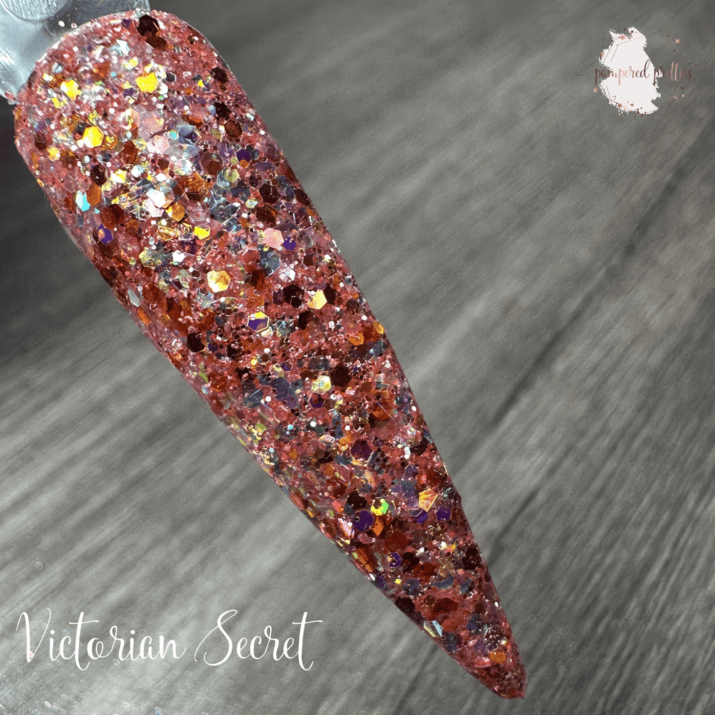 Victorian Secret - Rose Gold Glitter Dip Powder - Pampered Pretties