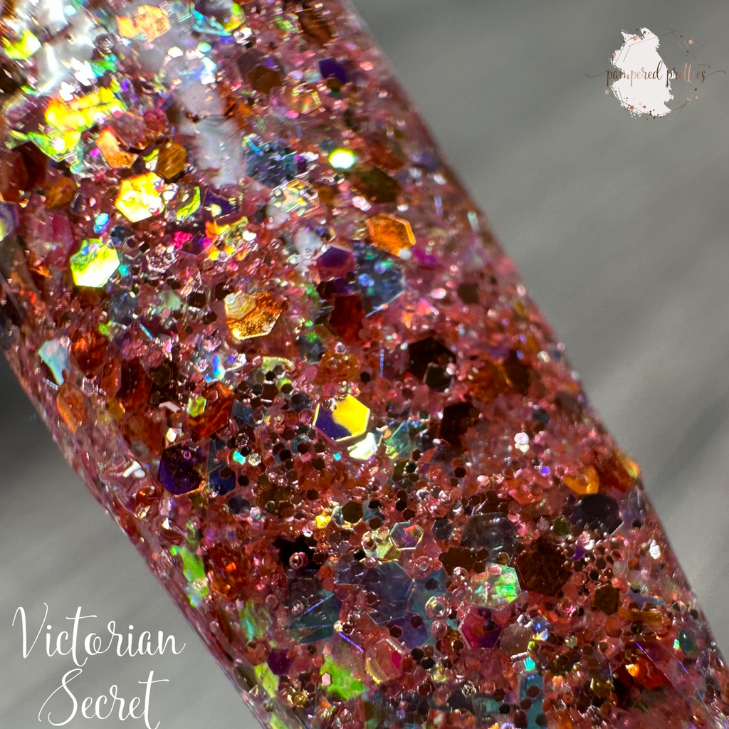 Victorian Secret - Rose Gold Glitter Dip Powder - Pampered Pretties