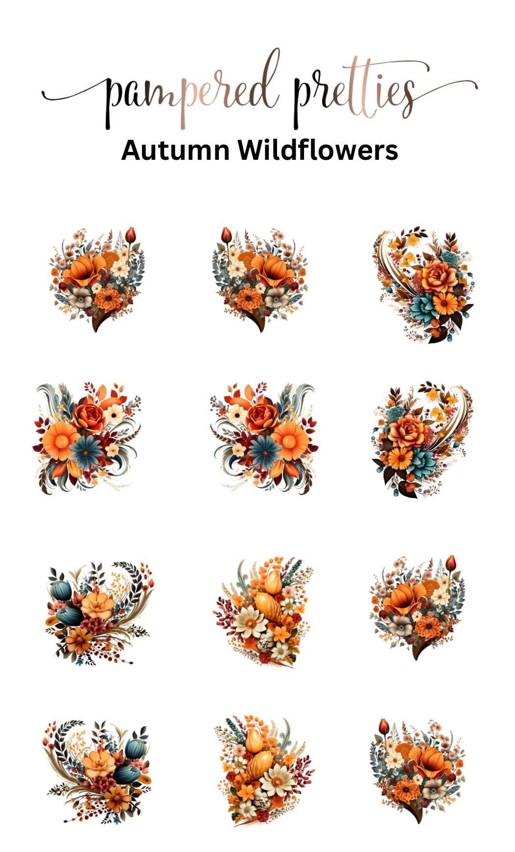 Autumn Wildflowers - Pampered Pretties