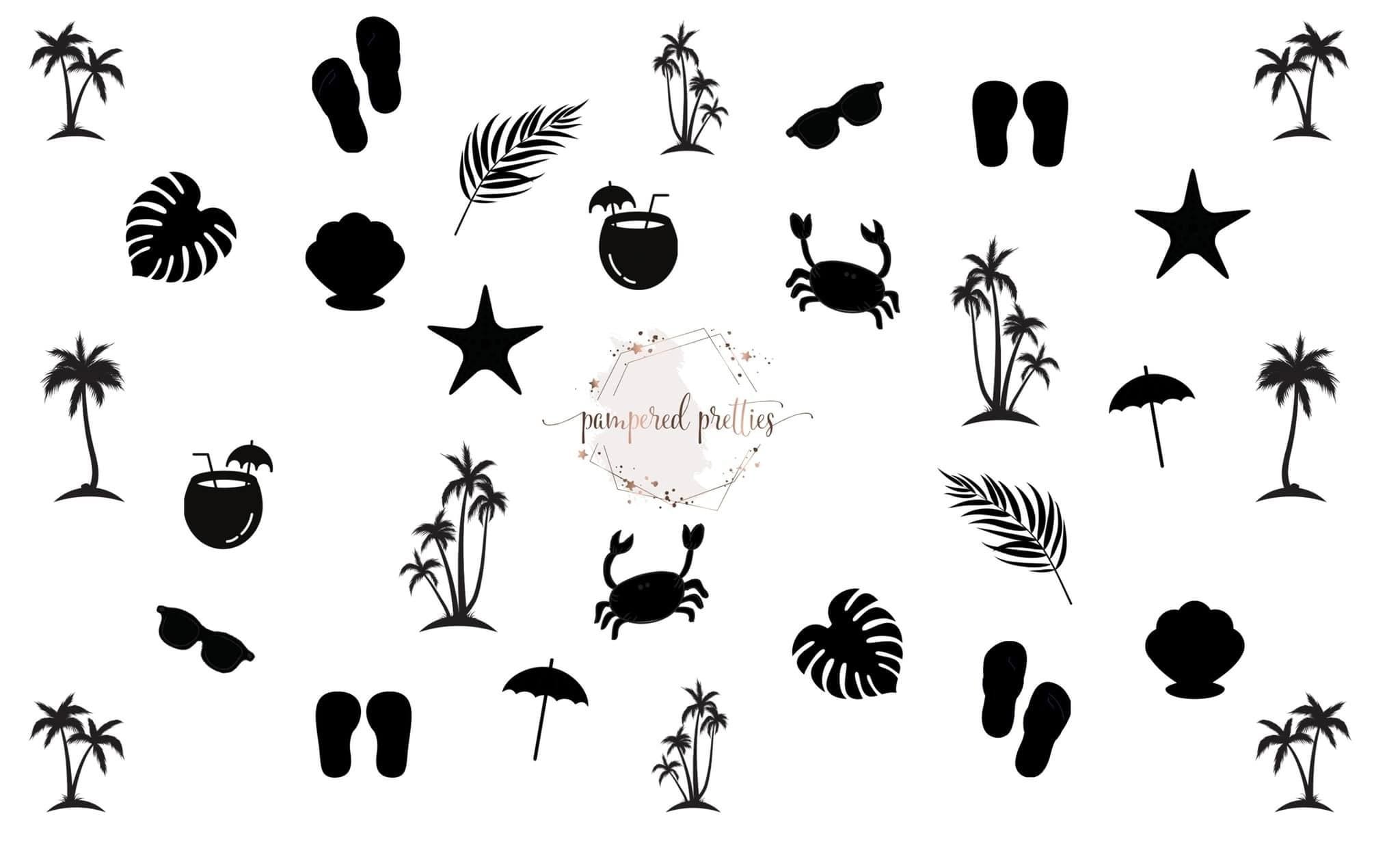 Beach Day Decals - Pampered Pretties