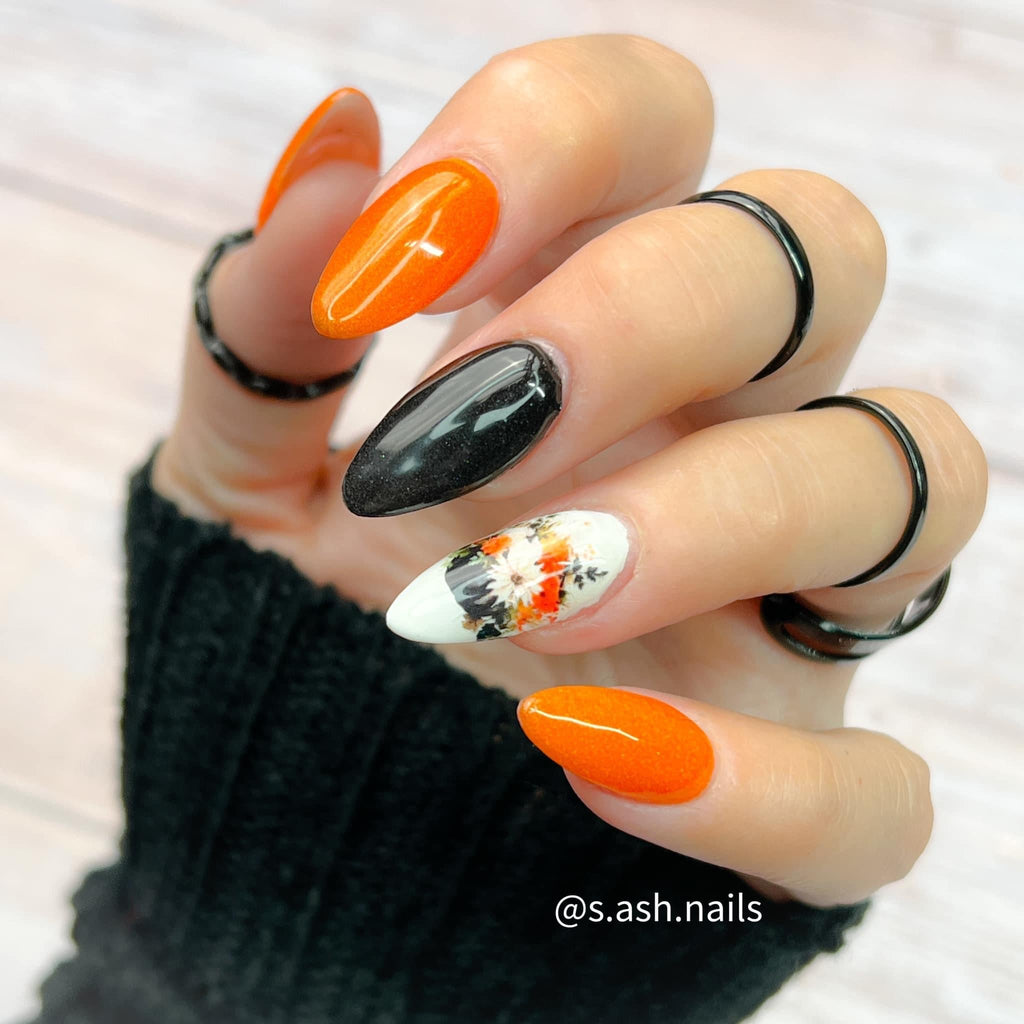 Black Pumpkin Florals - Pampered Pretties