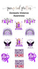 Domestic Violence Awareness Decals - Pampered Pretties