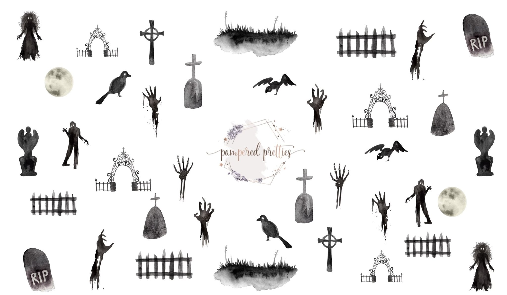 Graveyard Decals - Pampered Pretties