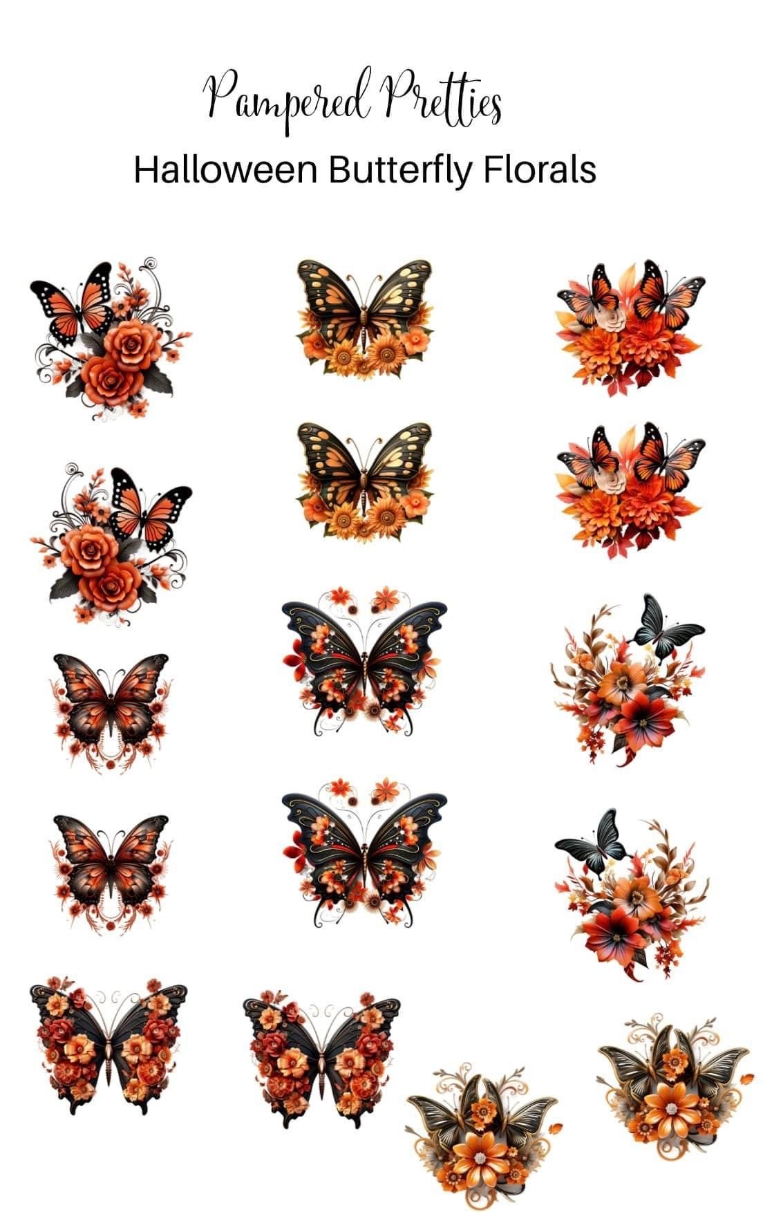 Halloween Butterflies - Pampered Pretties