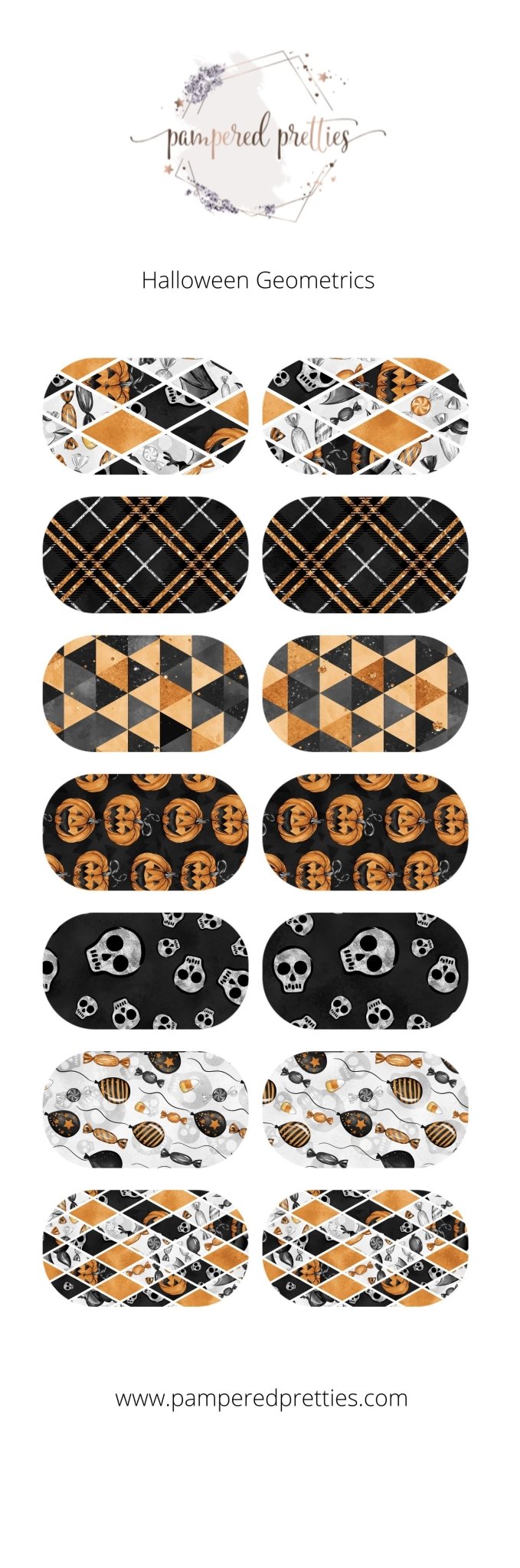 Halloween Geometrics - Pampered Pretties
