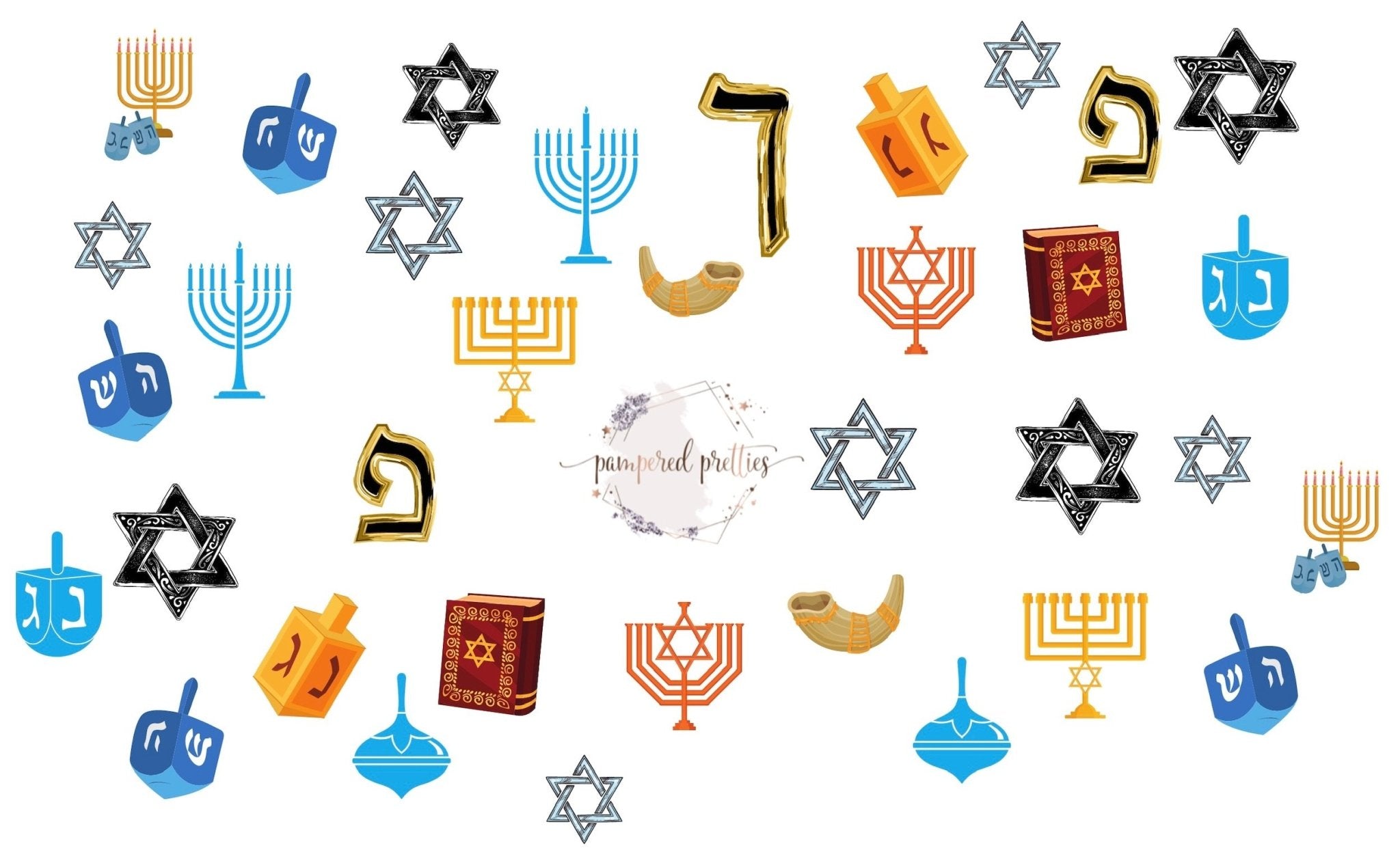 Hanukkah Decals - Pampered Pretties