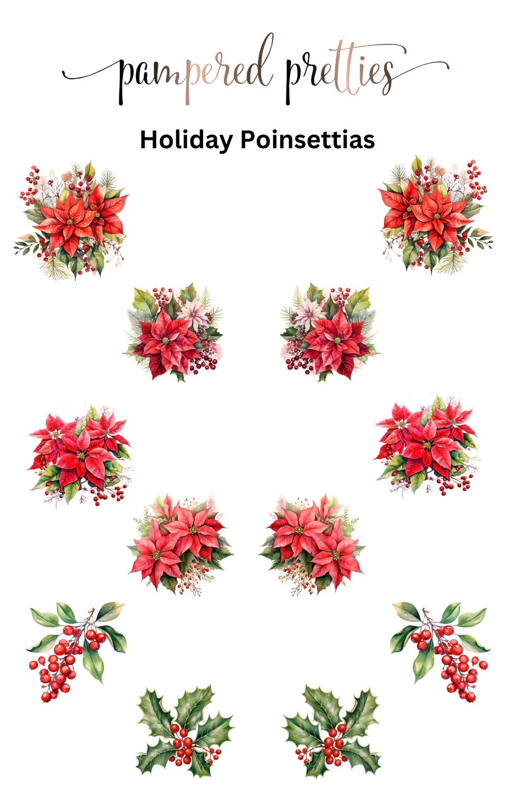 Holiday Poinsettias Midi - Pampered Pretties