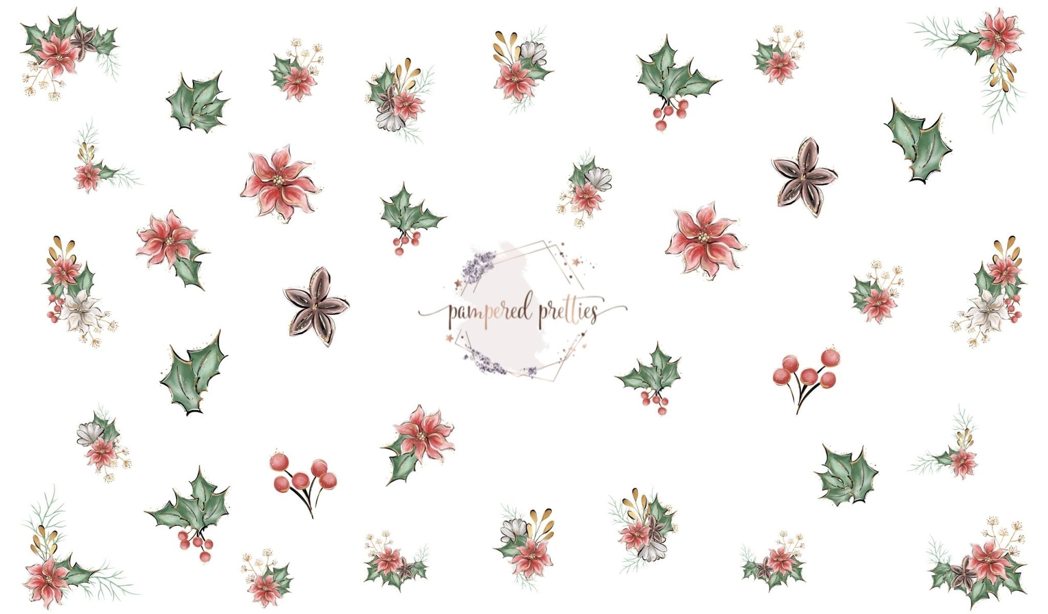 Holly Decals - Pampered Pretties