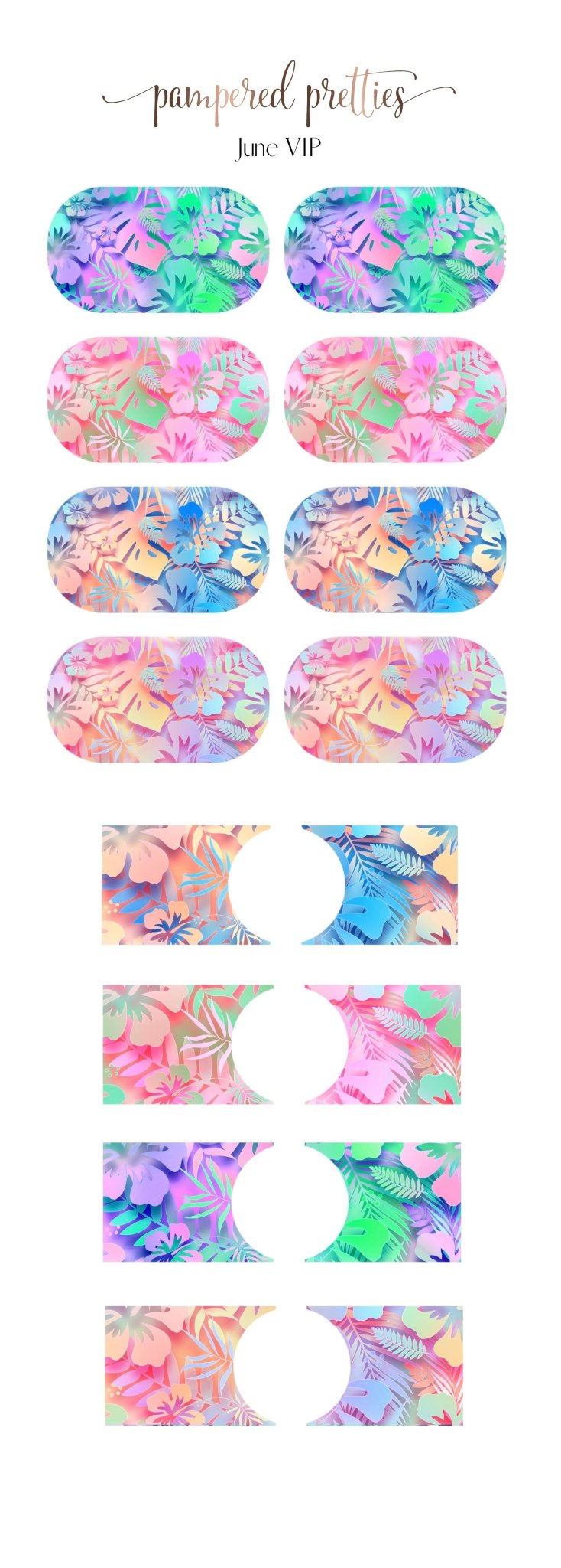 June VIP Decal Set - Pampered Pretties