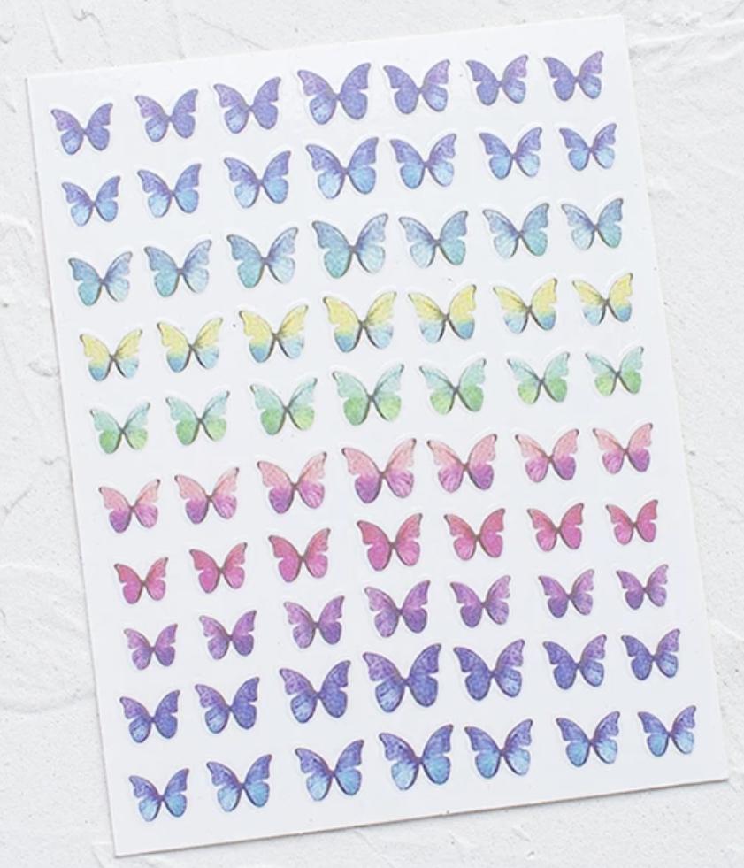 Multi-Color Butterfly Stickers - Pampered Pretties