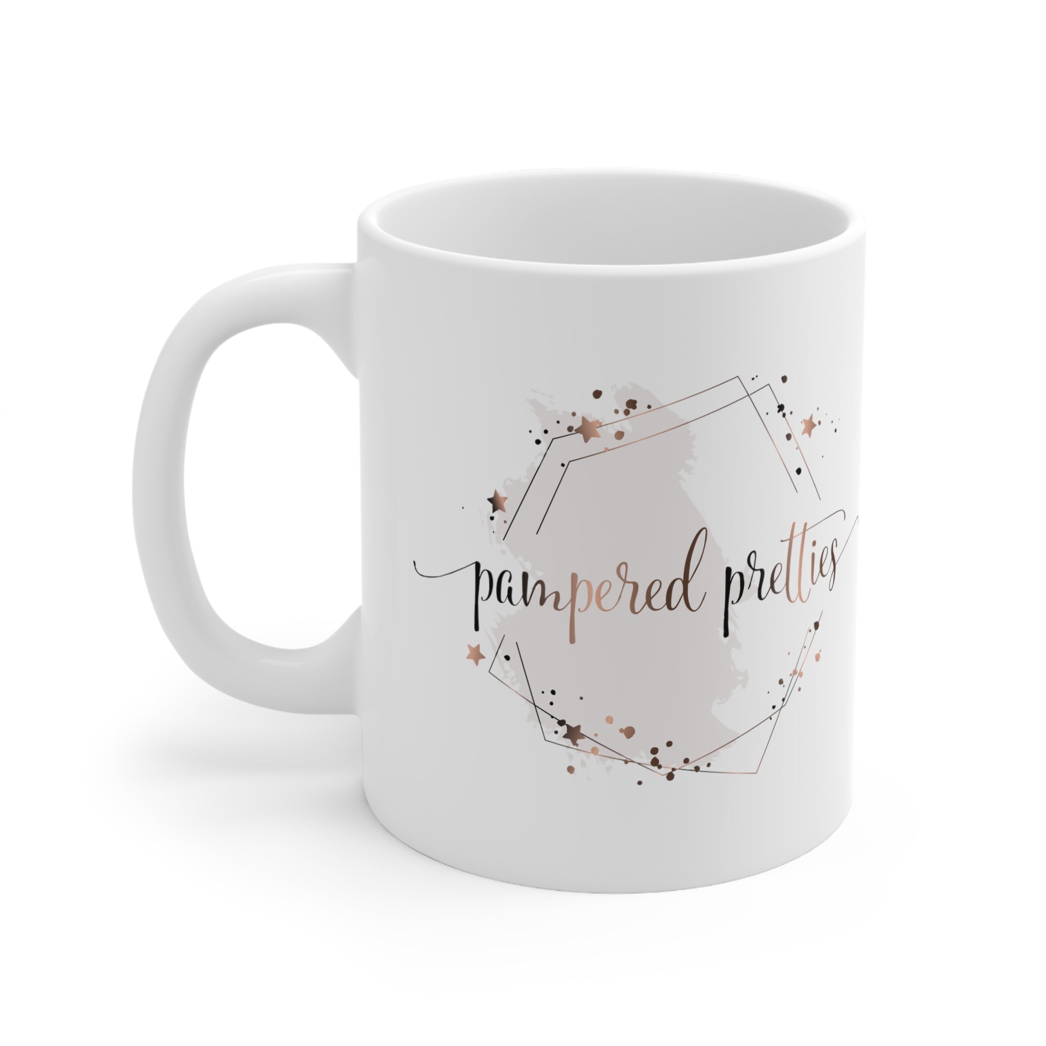 Pampered Pretties Logo Ceramic Mug 11oz - Pampered Pretties