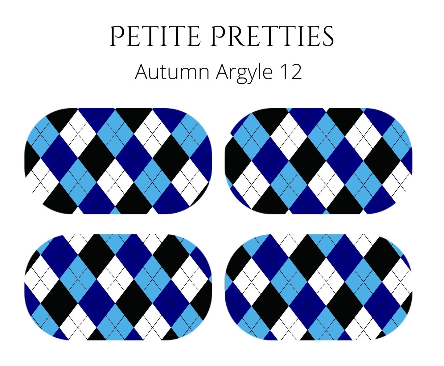 Petite Pretties - Autumn Argyle 12 - Pampered Pretties