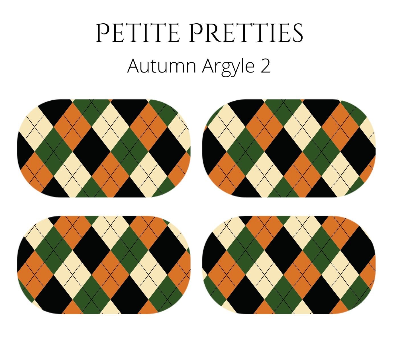 Petite Pretties - Autumn Argyle 2 - Pampered Pretties