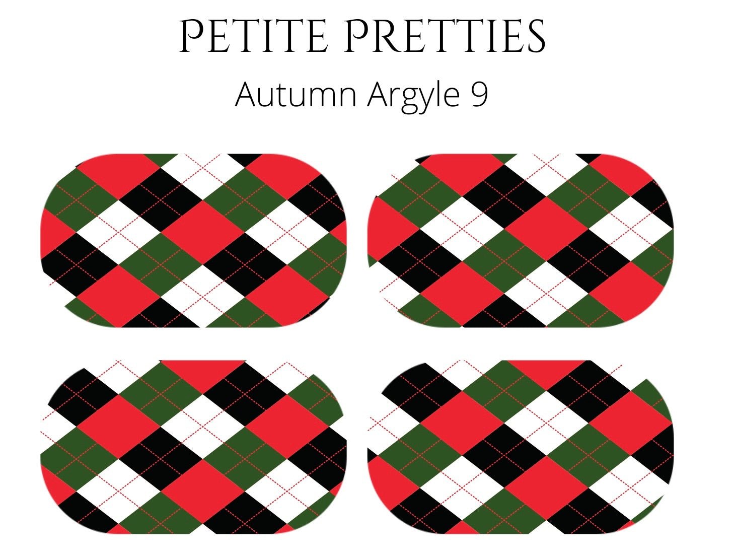 Petite Pretties - Autumn Argyle 9 - Pampered Pretties