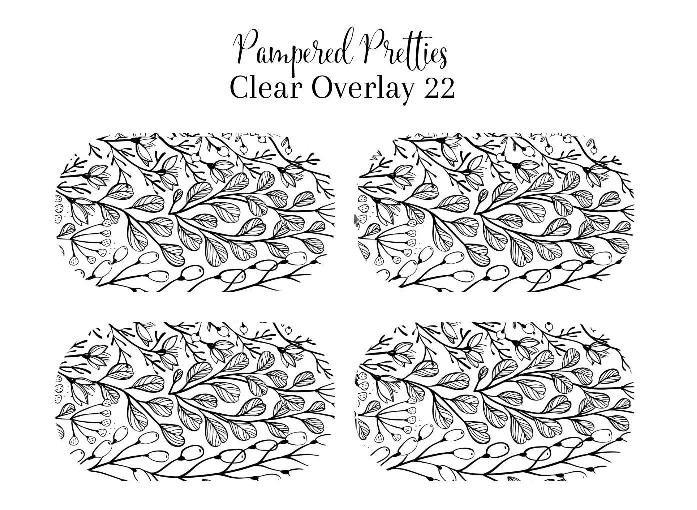 Petite Pretties - Clear Overlay 22 - Pampered Pretties