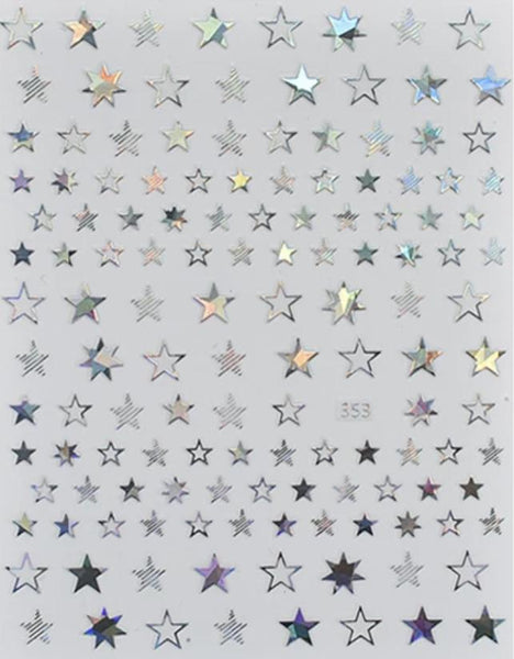 Silver Star Stickers – Pampered Pretties