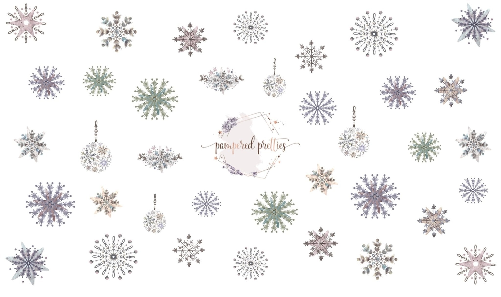Snowflake Decals - Pampered Pretties