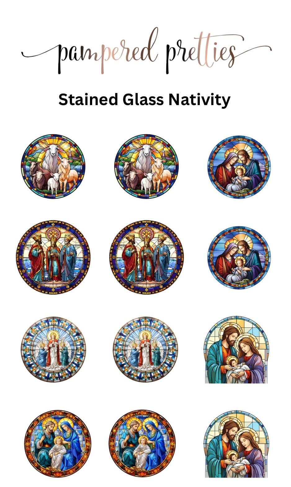 Stained Glass Nativity - Pampered Pretties