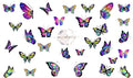 Tye Dye Butterflies - Pampered Pretties