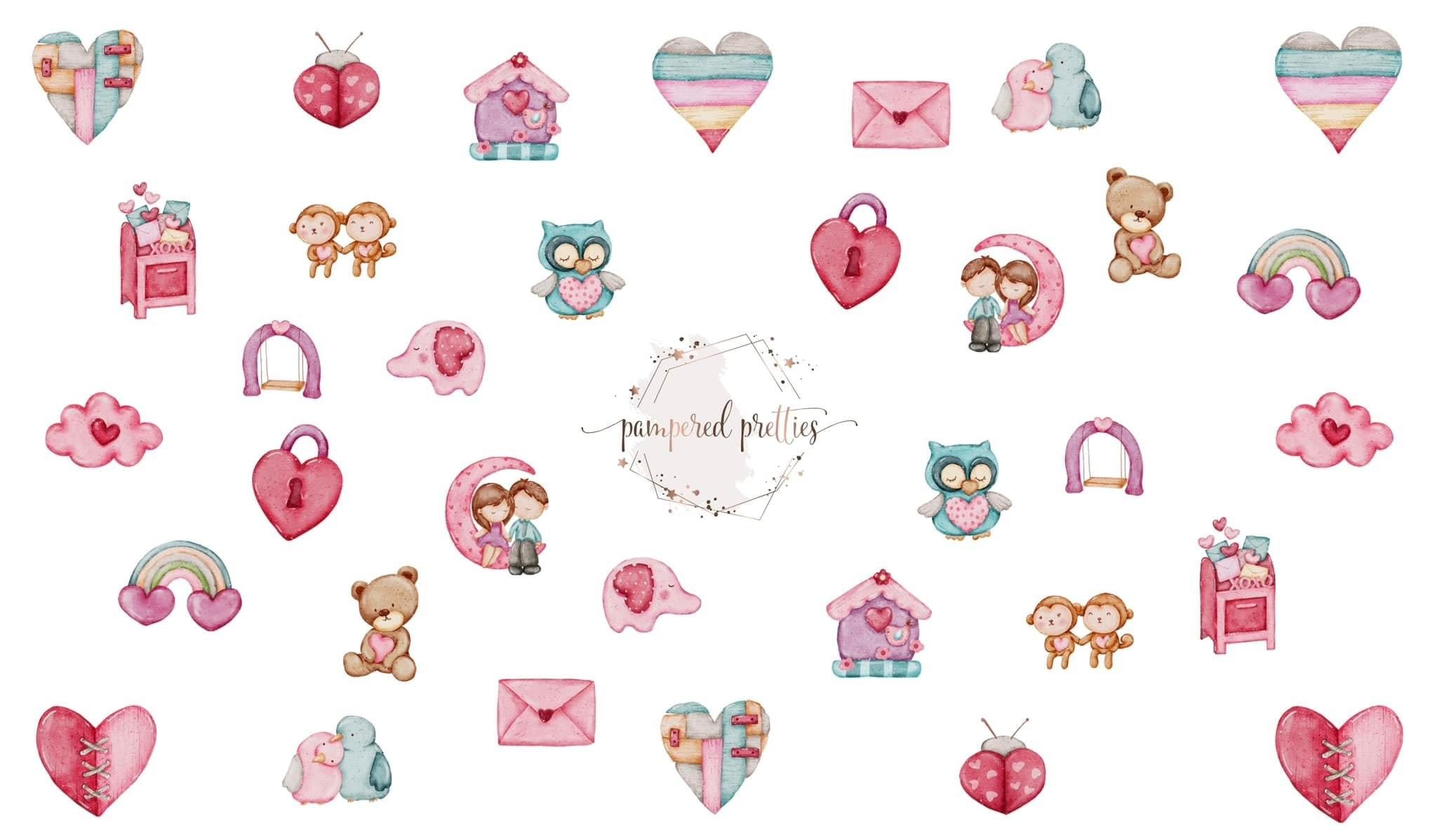 Watercolor Love - Pampered Pretties