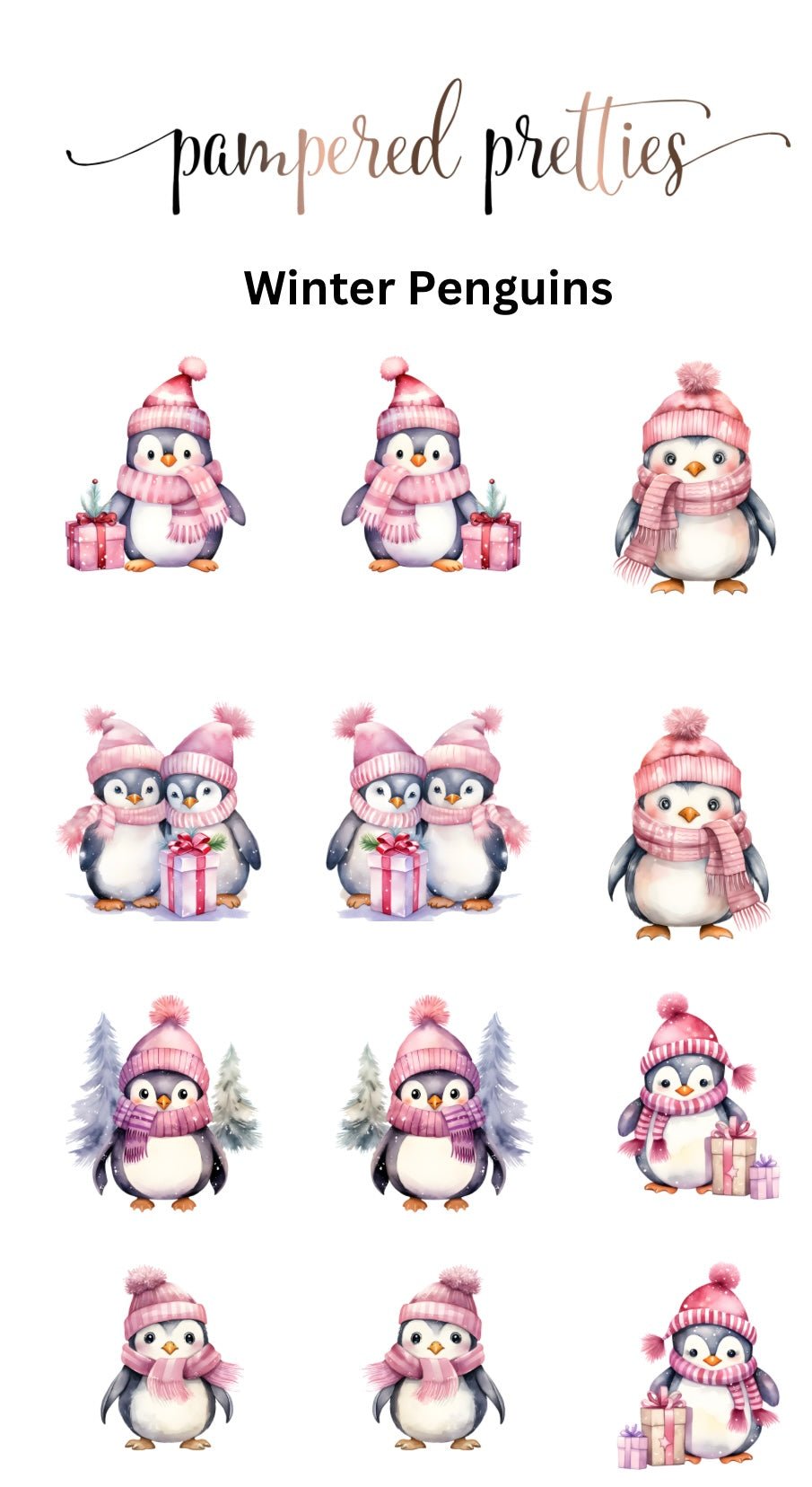 Winter Penguins - Pampered Pretties